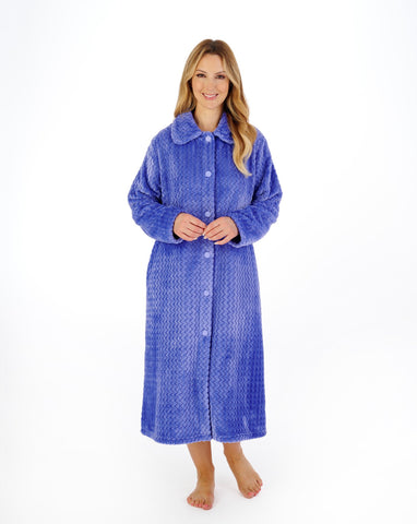 Slenderella Button Up Dressing Gown HC02316