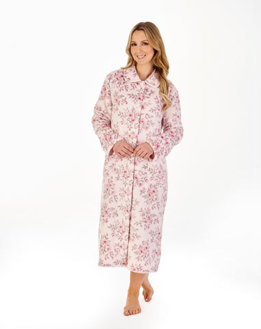 Slenderella Button Up Dressing Gown HC04311