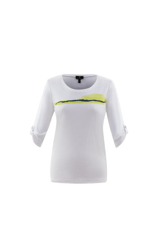 Marble Line Detail T-Shirt 6528