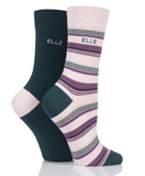 Elle Bamboo Stripe Socks SA24